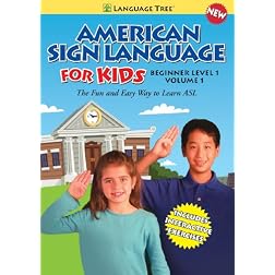 American Sign Language for Kids: Learn ASL Beginner Level 1, Vol. 1 (w/ booklet)