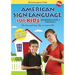 American Sign Language for Kids: Learn ASL Beginner Level 1, Vol. 2 (w/ booklet)