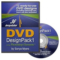 DVD Case Templates Design Pack 1 for PhotoShop Elements