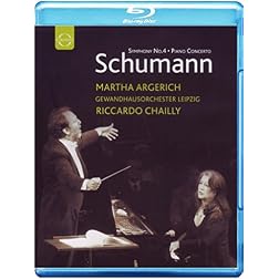 Schumann: Symphony No. 4 - Piano Concerto - featuring Martha Argerich and Riccardo Chailly [Blu-ray]