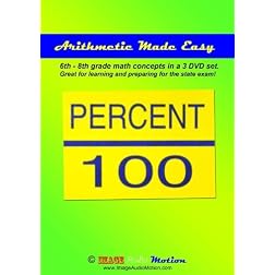 Arithmetic Made Easy for learning 6th - 8th grade level math (3 DVD set)