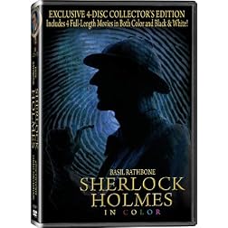 Sherlock Holmes 4 pack: Prelude to Murder, Secret Weapon, Terror by Night, & Woman in Green - In COLOR! Also Includes the Original Black-and-White Version which has been Beautifully Restored and Enhanced!