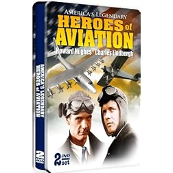 America's Legendary Heroes of Aviation - Charles Lindbergh and Howard Hughes - SPECIAL EMBOSSED TIN - 2 DVD Set!