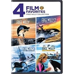 Free Willy Collection: 4 Film Favorites (Free Willy / Free Willy 2 The Adventure Home / Free Willy 3 The Rescue / Free Willy Escape from Pirate's Cove)