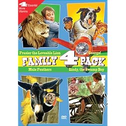 Family Movie 4 Pack: George!, Frasier the Loveable Lion, Mule Feathers, Zindy, The Swamp Boy