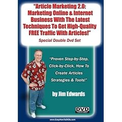 "Article Marketing 2.0: Marketing Online and Internet Business With The latest Techniques To Get High-Quality, Free Traffic With Articles..."
