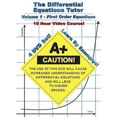 The Calculus Differential Equations Tutor -- Vol 1 -- First Order Equations (4 DVDs - 10 Hours)