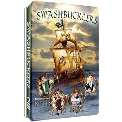 Swashbucklers - 2 DVD Set in Embossed Tin! Robin Hood, William Tell, The Buccaneers and Sir Lancelot!