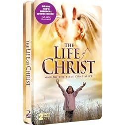 The Life of Christ - with Bonus Kid's Biblical Book - 2 DVD Collectible Embossed Tin!