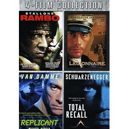 Four-Film Collection (Rambo / Legionnaire / Replicant / Total Recall)