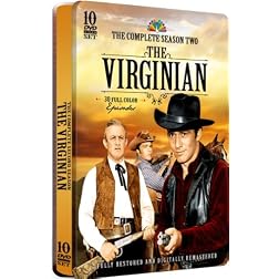 The Virginian - The Complete Season Two - 30 Full Color Episodes! 10 DVD Set in a COLLECTIBLE EMBOSSED TIN!