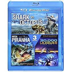 Mega Shark vs. Giant Octopus / Mega Piranha / 30,000 Leagues Under the Sea [Blu-ray]
