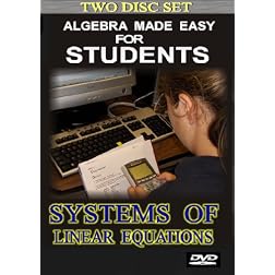 Algebra 1 Made Easy for Students: Systems of Linear Equations (2 disc set)