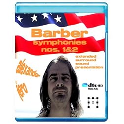 Barber: Symphonies Nos. 1 & 2 - The New Dimension of Sound Symphonic Series [7.1 DTS-HD Master Audio Disc] [Blu-ray]