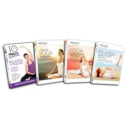Pilates/Yoga Starter Kit (10 Minute Solution: Pilates For Beginners, Element AM & PM Yoga For Beginners, Element Yoga for Stress Relief & Flexibility, Element Pilates For Weight Loss)