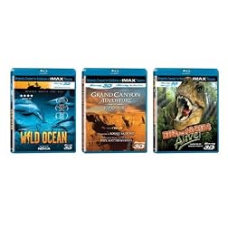 IMAX 3D Bundles (Grand Canyon Adventure / Dinosaurs Alive! / Wild Ocean) [Blu-ray]