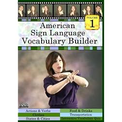 American Sign Language Vocabulary Builder, Volume 1