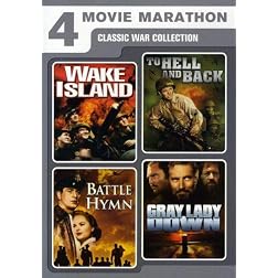 4 Movie Marathon: Classic War Collection (Wake Island / To Hell and Back / Battle Hymn / Gray Lady Down)