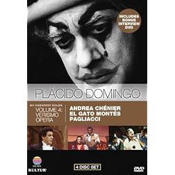Placido Domingo: Volume 4 - Andrea Chenier, El Gato Montes, Pagliacci, Bonus Interviews
