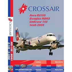 Crossair ARJ100, ERJ-145, MD83 & Saab 2000