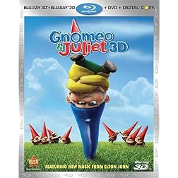 Gnomeo and Juliet (Three-Disc Combo: Blu-ray 3D/Blu-ray/DVD + Digital Copy)