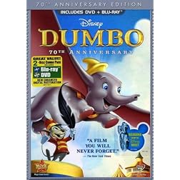 Dumbo (Two-Disc 70th Anniversary Edition Blu-ray / DVD Combo Pack in DVD Packaging)