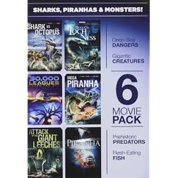 6-Movie Pack: Sharks Piranhas & Monsters