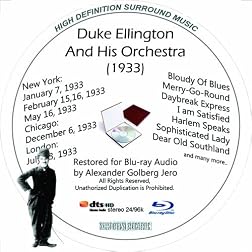 Duke Ellington And His Famous Orchestra (1933) Restored for Blu-ray Audio